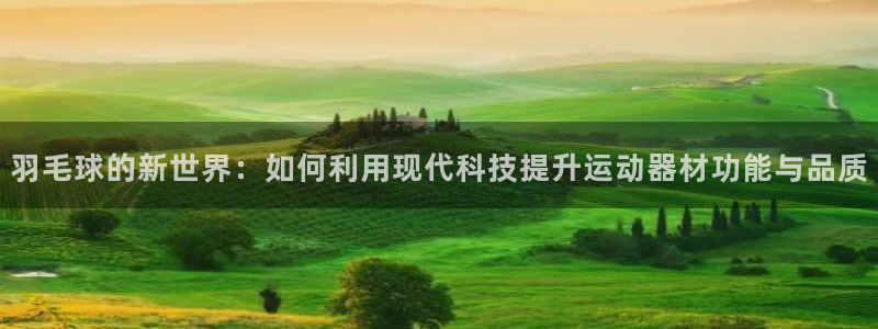 zoty中欧体育官方正版app集团：羽毛球的新世界：